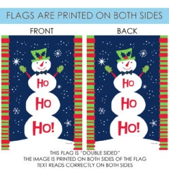 Ho Ho Ho Snowman Christmas Outdoor House Flag 40" X 28" 8 Ho Ho Ho Snowman Christmas Outdoor House Flag 40" X 28" -PatioVibe Shop u18.4 47013.1682374970