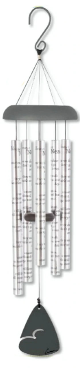30" Clear Sonnet Sounds Always Near Outdoor Patio Garden Memorial Wind Chimes 1 30" Clear Sonnet Sounds Always Near Outdoor Patio Garden Memorial Wind Chimes
