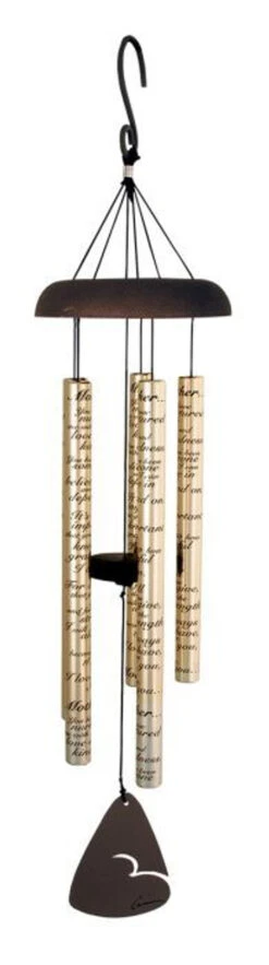 30" Gold Signature Sonnets Mother Outdoor Patio Garden Wind Chime