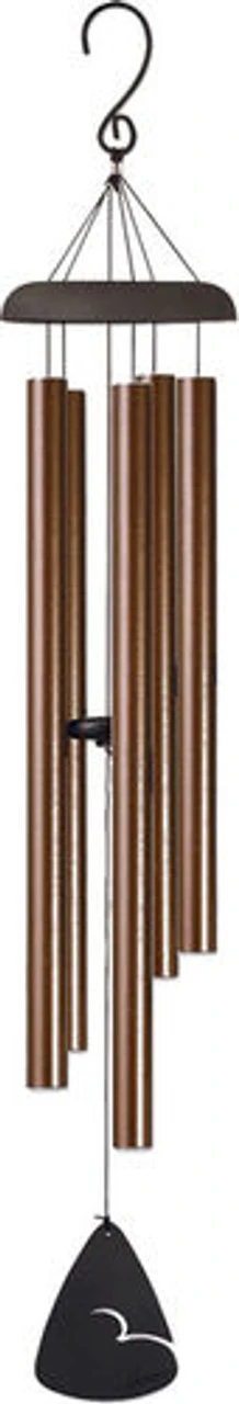 44" Bronze Speckle Outdoor Patio Garden Wind Chime