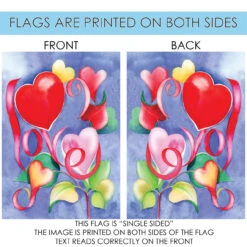 Valentines Love Rectangular Outdoor House Flag 40" X 28" -PatioVibe Shop z20.4 09977.1682375252