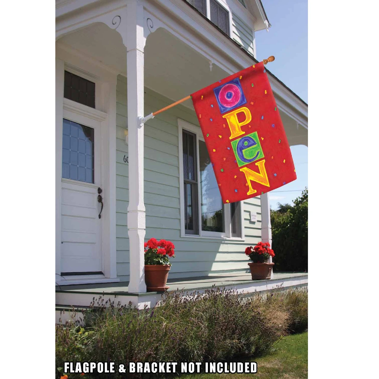 'Open' Outdoor House Flag 40" X 28" 2 'Open' Outdoor House Flag 40" X 28" - Image 2