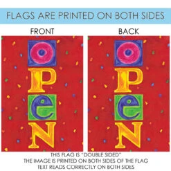 'Open' Outdoor House Flag 40" X 28" 8 'Open' Outdoor House Flag 40" X 28" -PatioVibe Shop z5.4 89523.1682374084