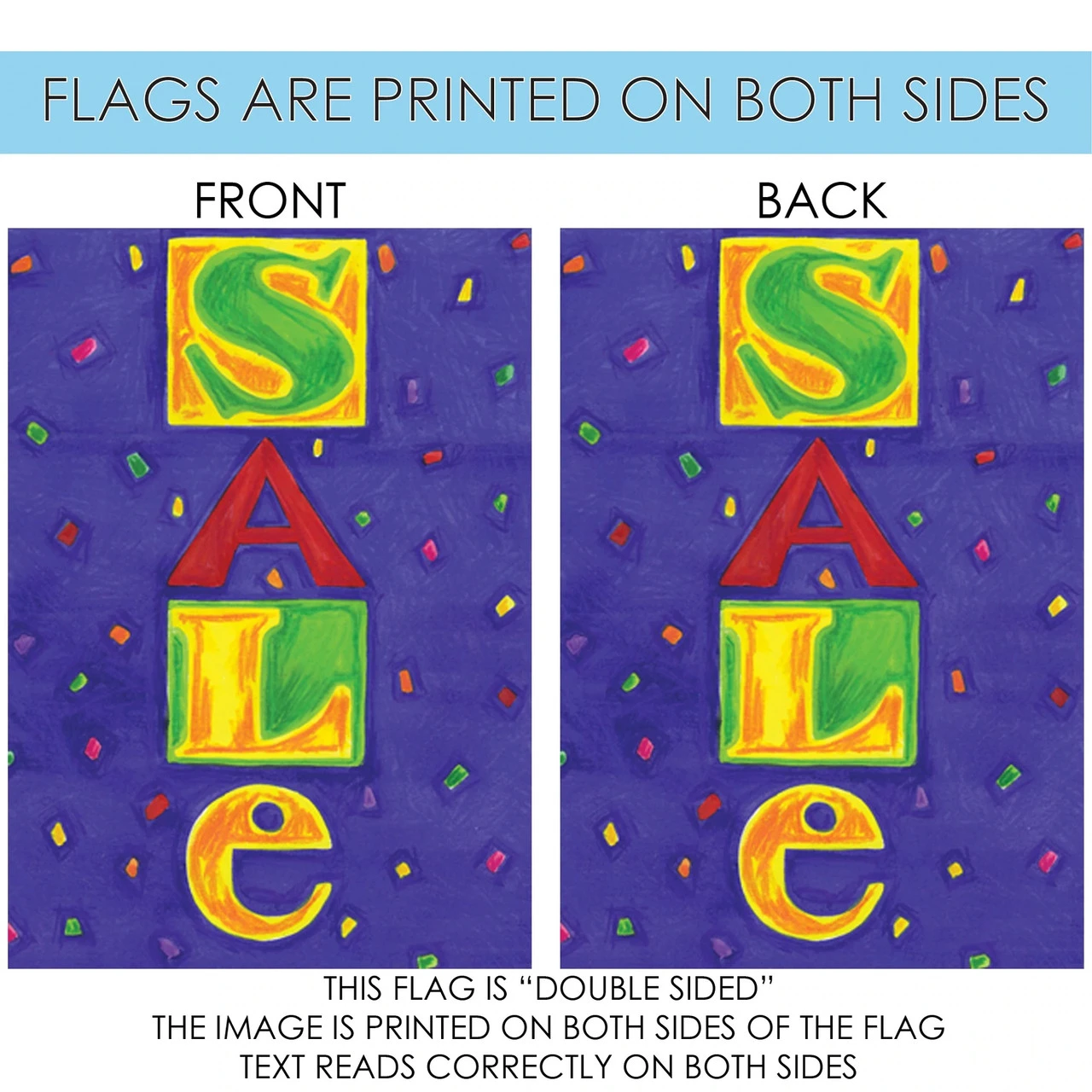 'Sale' Outdoor House Flag 40" X 28" 4 'Sale' Outdoor House Flag 40" X 28" - Image 4