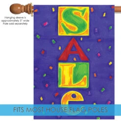 'Sale' Outdoor House Flag 40" X 28" 9 'Sale' Outdoor House Flag 40" X 28" -PatioVibe Shop z6.5 80190.1682375316