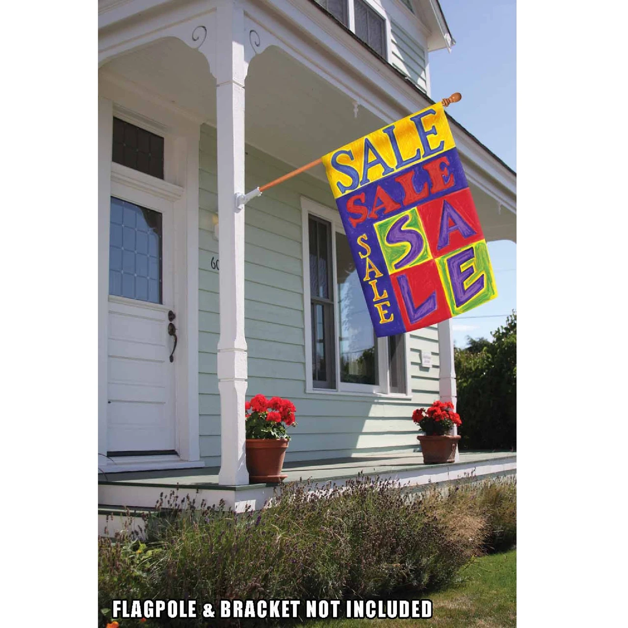 'Sale' Block Outdoor House Flag 40" X 28" 2 'Sale' Block Outdoor House Flag 40" X 28" - Image 2