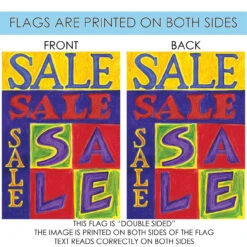 'Sale' Block Outdoor House Flag 40" X 28" 8 'Sale' Block Outdoor House Flag 40" X 28" -PatioVibe Shop z7.4 36159.1682375488
