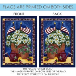 American Daisies Rectangular Outdoor House Flag 40" X 28" 8 American Daisies Rectangular Outdoor House Flag 40" X 28" -PatioVibe Shop zz6.4 14728.1682374454