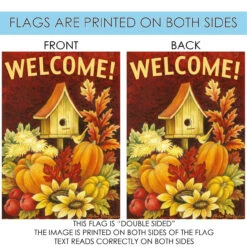 Fall Birdhouse Outdoor House Flag 40" X 28" -PatioVibe Shop zzz20.4 32669.1682374182