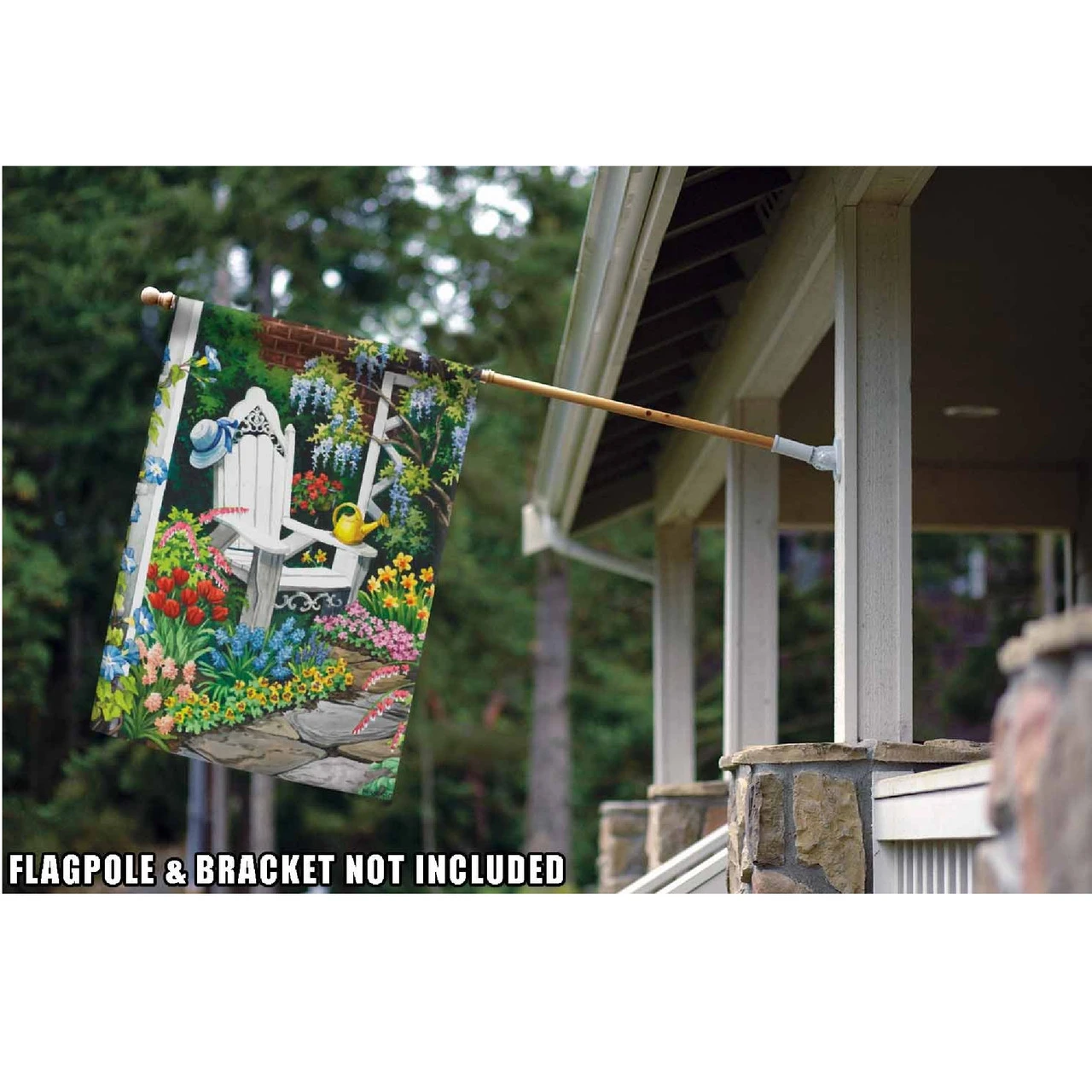 Gardener's Heaven Outdoor House Flag 40" X 28" 2 Gardener's Heaven Outdoor House Flag 40" X 28" - Image 2