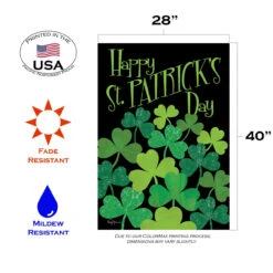 St. Patrick's Day Outdoor House Flag 40" X 28" -PatioVibe Shop zzz32.3 69569.1682372491
