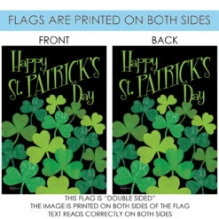 St. Patrick's Day Outdoor House Flag 40" X 28" -PatioVibe Shop zzz32.4 92996.1682372491