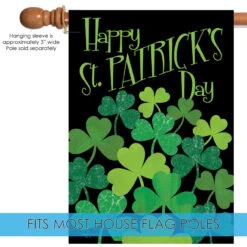 St. Patrick's Day Outdoor House Flag 40" X 28" -PatioVibe Shop zzz32.5 42116.1682372492