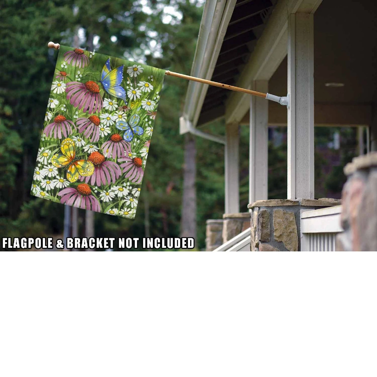 Coneflower Dance Outdoor House Flag 40" X 28" 2 Coneflower Dance Outdoor House Flag 40" X 28" - Image 2