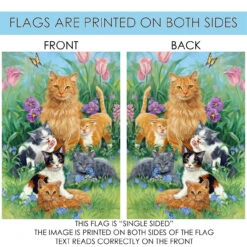 Meadow Cats Outdoor House Flag 40" X 28" 8 Meadow Cats Outdoor House Flag 40" X 28" -PatioVibe Shop zzzz23.4d 32102.1682371203