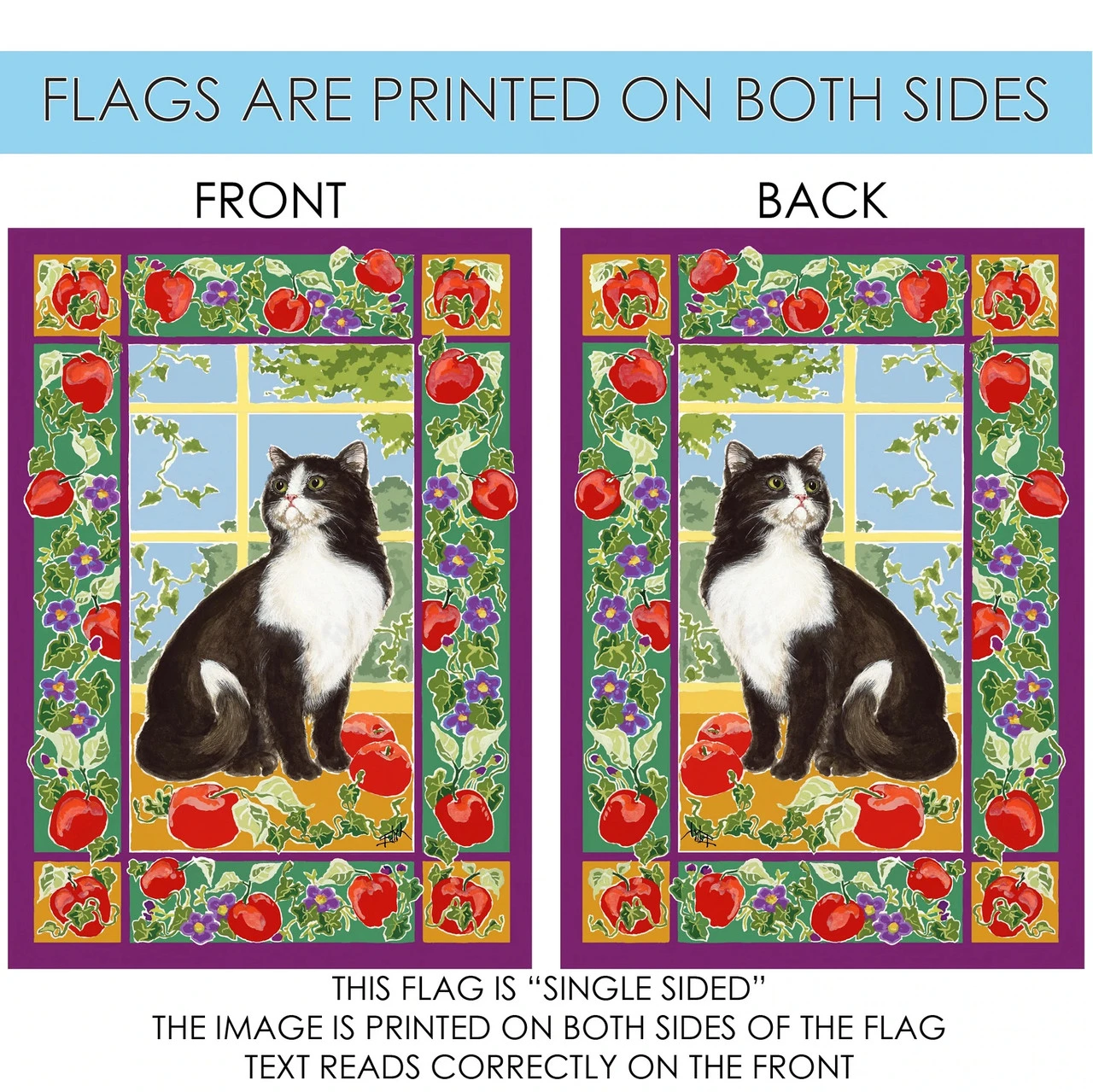 Kitchen Kitty Outdoor House Flag 40" X 28" 4 Kitchen Kitty Outdoor House Flag 40" X 28" - Image 4