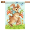 Bunny Gift Easter Outdoor House Flag 40" X 28"